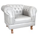 Ver imagem 2 de Poltrona Chesterfield Capitonê Duque Corano Branco Decoração, Recepção, Salas de Tv e Estar