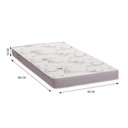 Ver imagem 6 de Dormitório Ônix Guarda Roupa, Aéreo 4 Portas e Bicama Flex Nature/branco com Colchões Physical