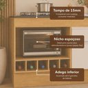 Ver imagem 3 de Armário de Cozinha Modulada Completa com Balcão e Rodapé 190cm Veneza Multimóveis MP2454