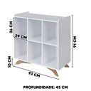 Ver imagem 4 de Nicho Organizador Infantil com 6 Nichos Branco Olma Shop Jm
