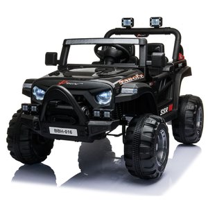 Carro Elétrico 12v Infantil Motorizado Mini Jipe Thor Baby Style Preto