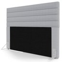 Ver imagem 1 de Cabeceira Cama Box Casal Queen 160cm Rubi W01 Linho Cinza - Mpozenato