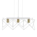 Ver imagem 3 de Pendente 3 Lâmpadas Branco Metal Zaggy Pantoja e Carmona