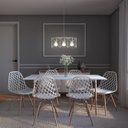 Ver imagem 2 de Pendente 3 Lâmpadas Branco Metal Zaggy Pantoja e Carmona