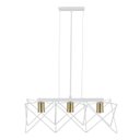 Ver imagem 1 de Pendente 3 Lâmpadas Branco Metal Zaggy Pantoja e Carmona