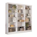 Ver imagem 3 de Estante de Livros 184,5CMX183CM Kit 3 Estantes 5 Prateleiras Branco