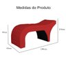 Maca Estética Detalhe em Capitonê Suede Cores - DS Estofados - Vermelho - 7
