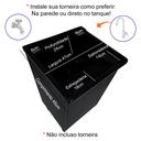 Ver imagem 4 de Tanque 26 Litros Plástico com Gabinete Mdf Preto Base para Torneira