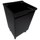 Ver imagem 1 de Tanque 26 Litros Plástico com Gabinete Mdf Preto Base para Torneira