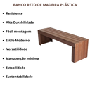Ver imagem 4 de Banco Reto 150cm em Madeira Plastica