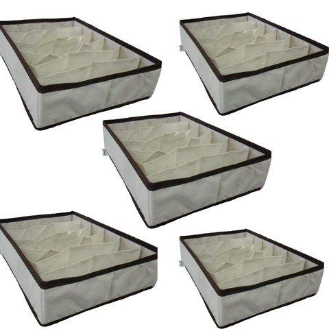 Kit 5 Organizador de sutiã - OrganiBox - 27X36X10
