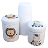 Kit Higiene Bebê 3 Pçs Safari, Potes + Garrafa Térmica - 4