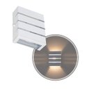 Ver imagem 5 de Arandela Slim Alumínio 3 Frisos Externa Branca + LED G9 5W Branco Quente ST2772