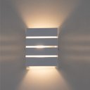 Ver imagem 4 de Arandela Slim Alumínio 3 Frisos Externa Branca + LED G9 5W Branco Quente ST2772