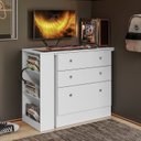 Ver imagem 5 de Escrivaninha Mesa Escritório em L Retrátil com Cômoda Módulos e Complementos