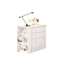 Ver imagem 5 de Escrivaninha Mesa Escritório em L Retrátil com Cômoda Módulos e Complementos 3 Gavetas 91,3cm Br