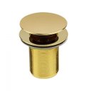Ver imagem 1 de Válvula de Escoamento 1.1/4” Dourada para Tanque Click Up Gold Go5241 Ducon Metais