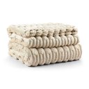 Ver imagem 1 de Cobertor Manta Alaska Casal Queen 2,40m X 2,20m Manta Flannel Soft - Almond Palha - 100% Poliéster