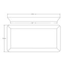 Ver imagem 4 de Kit 6 Pratos Servir Sushi Porcelana Retangular 22x11cm Creme