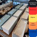 Ver imagem 7 de Kit 6 Pratos Servir Sushi Porcelana Retangular 22x11cm Creme