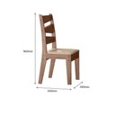 Ver imagem 3 de Conjunto Sala De Jantar1,35 Com 6 Cadeiras Amêndoa 51C