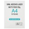 Vinil Adesivo Laser Branco Matte Fosco A4 135g À Prova D'água Filme Adesivo para Impressora Laser 10 - 3