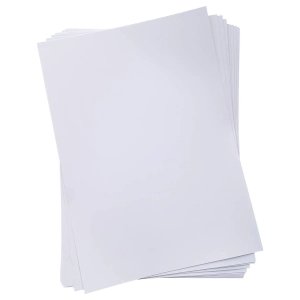 Vinil Adesivo Laser Branco Matte Fosco A4 135g À Prova D'água Filme Adesivo para Impressora Laser 10