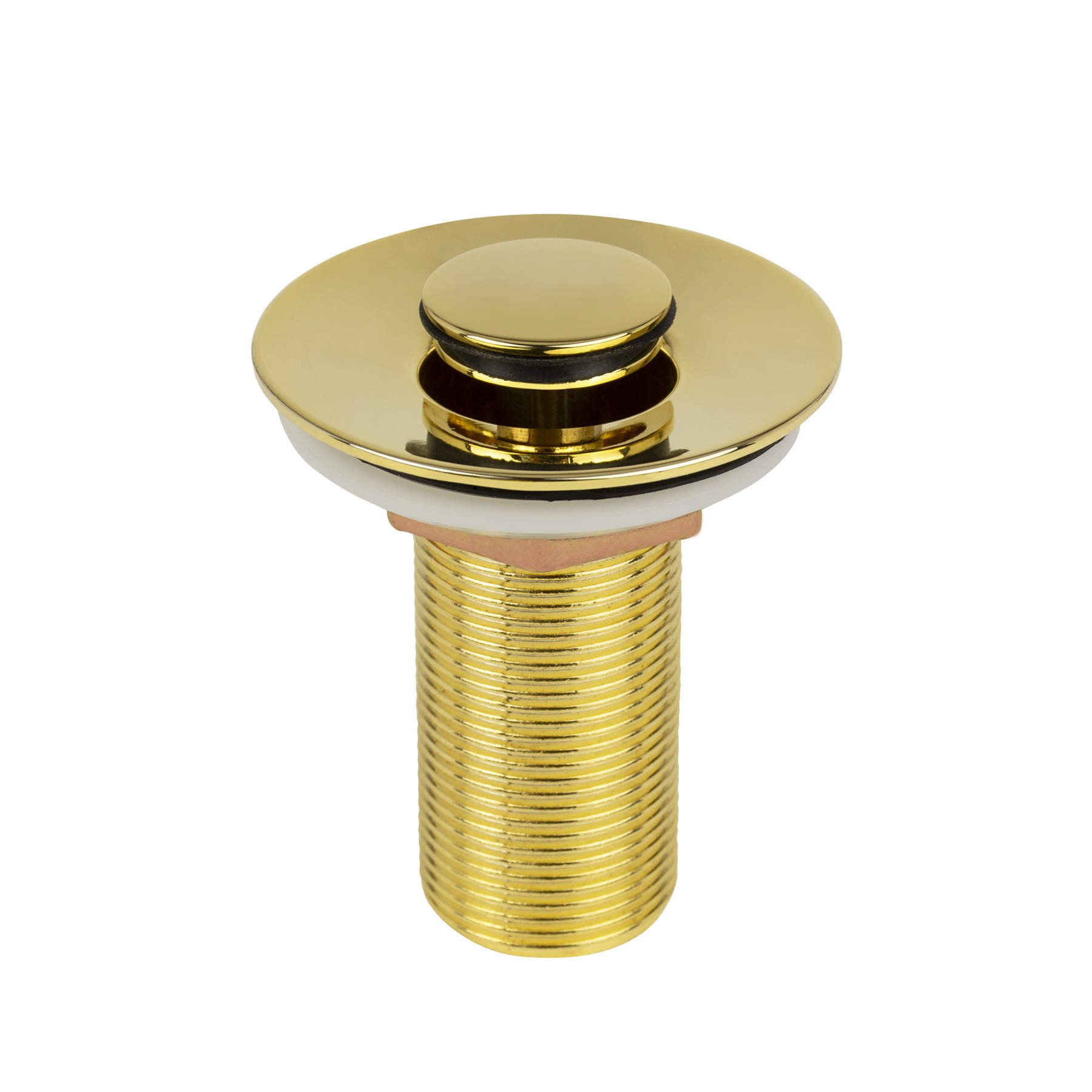 Válvula de Escoamento 7/8” Dourada para Lavatório Click Up Tampa Pequena Gold Go5221 Ducon Metais - 1