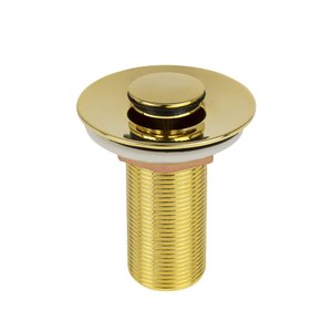 Válvula de Escoamento 7/8” Dourada para Lavatório Click Up Tampa Pequena Gold Go5221 Ducon Metais