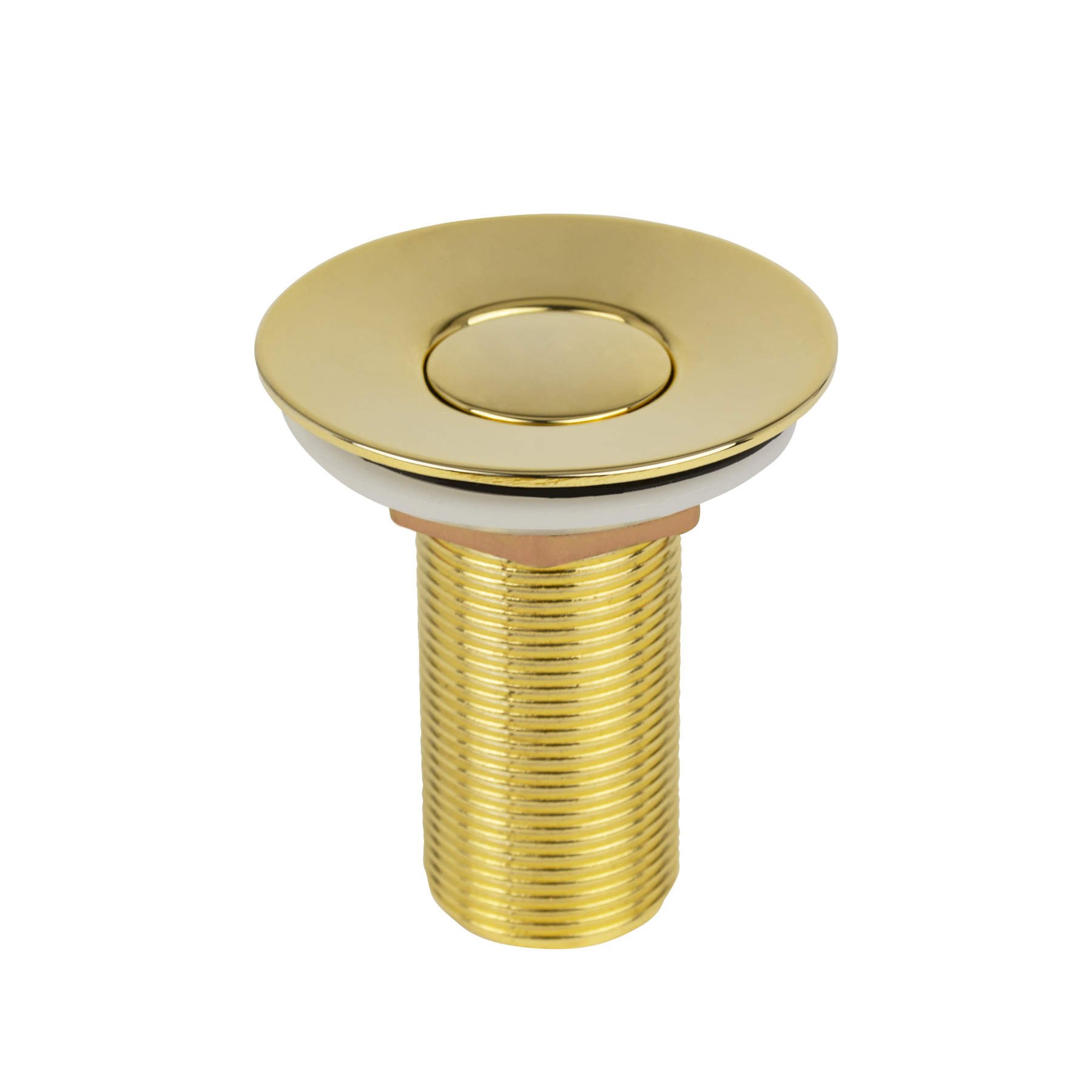 Válvula de Escoamento 7/8” Dourada para Lavatório Click Up Tampa Pequena Gold Go5221 Ducon Metais - 4