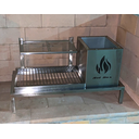 Ver imagem 4 de Churrasqueira Hotbox Parrilla para Alvenaria - 1 Firebox + 1 Grelha Uruguaia + Kit Tendal