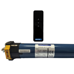 Motor Tubular C/ Controle Remoto P/ Persiana/toldo 20n 45kg 220v - Emteco