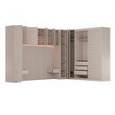 Ver imagem 3 de Guarda Roupa Planejado 11 Portas 2 Mesas de Cabeceira Samambaia CabeCasa MadeiraOriginals Offwhite