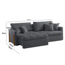 Ver imagem 2 de Sofá Cama Lisboa Retrátil e Reclinável 260cm Braço 10cm Meu Sofá Online