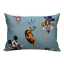 Ver imagem 1 de Fronha Portallar Malha Estampada Disney Mickey Feliz 48cmx68cm Verde