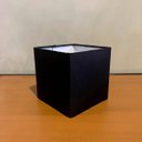 Ver imagem 3 de Cúpula Clássica de Abajur Luminária Quadrada 15x15x15cm Tecido Algodão Soquete Nacional Ref 47