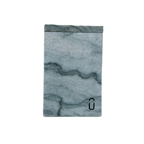 Pote Organize com Tampa Quartzito Perla Grey Polido 13x9cm