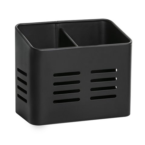 Porta Utensílios e Talheres Duo Inox Black 16 Cm - Mimo Style - Aj20249