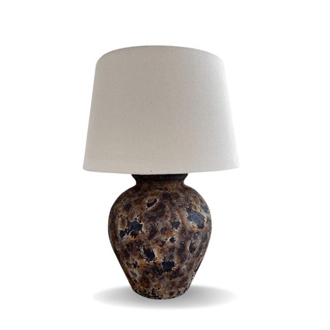 Abajur Luminária Bola P Rústico Savannah Decorativo Decoração Interiores