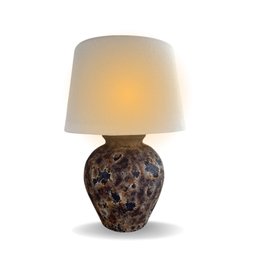 Abajur Luminária Bola P Rústico Savannah Decorativo Decoração Interiores - 4