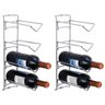 Kit 2 Adegas de Parede 4 Garrafas Suporte de Vinho Aramado M - 1