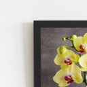 Ver imagem 2 de Quadro Orquídeas Amarelas Flor em Vaso Moldura Preta 60x40cm