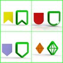 Ver imagem 1 de Cortador São João - Festa Junina Bandeirinhas e Balão 4 Cm