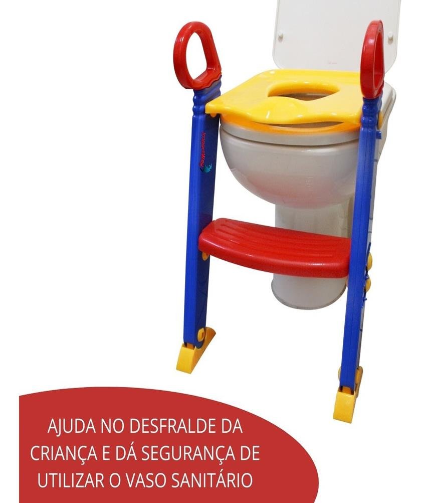 Assento Redutor Troninho Infantil Escada Sanitário Importway - 10