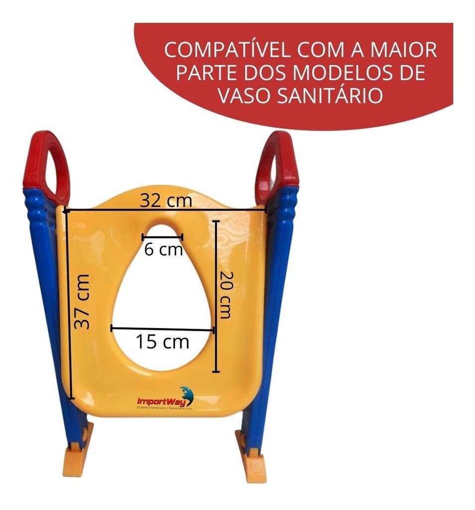 Assento Redutor Troninho Infantil Escada Sanitário Importway - 3