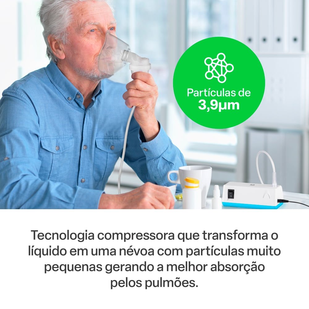 Inalador Compressor Neb Air Bivolt Multi Saúde - Hc068out [reembalado] Hc068out Multilaser Saúde - 3