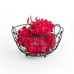 Cesta Frutas Fruteira Mesa Bancada Redonda Organizadora Aço Cor Preta Querida - 2