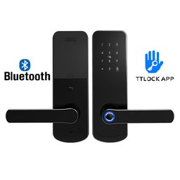 Fechadura Eletrônica Digital Biométrica Beluni Black Bluetooth 367 Ttlock Smart - 1
