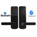 Ver imagem 1 de Fechadura Eletrônica Digital Biométrica Beluni Black Bluetooth 367 Ttlock Smart