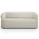 Ver imagem 3 de Sofá 3 Lugares Orgânico Sala de Estar Living 170cm Carmen F04 Couríssimo Off White - Lyam Decor